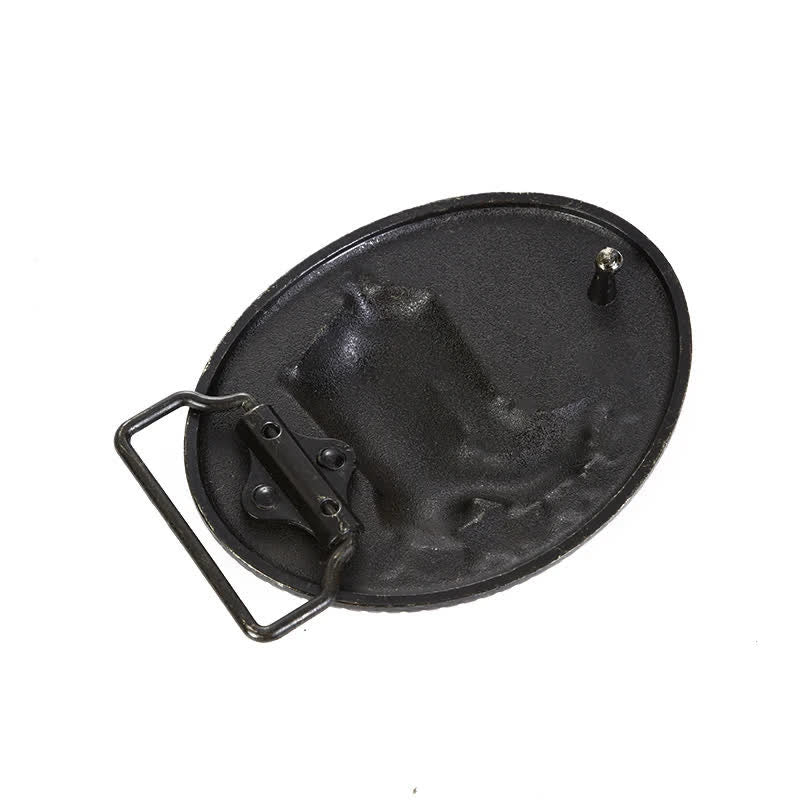 DIY Cowboy Stiefel Ledergürtel für Herren mit Schnalle