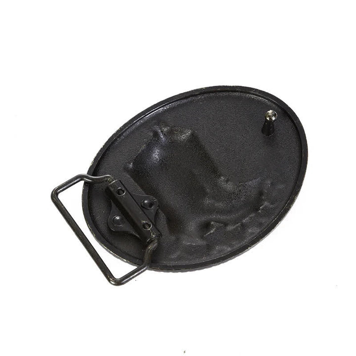 DIY Cowboy Stiefel Ledergürtel für Herren mit Schnalle