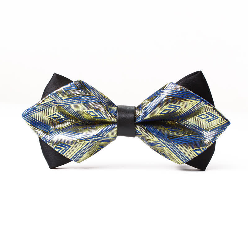 Moderne elegante spitze Diamantfliege für Männer - Gold - image 5