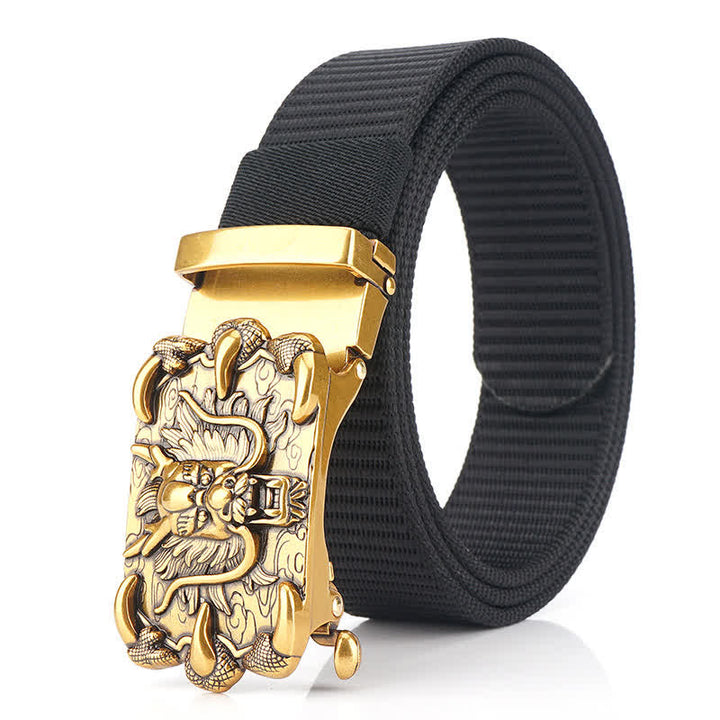 Herren Freizeit Nylon Gürtel mit Drachen Dekor