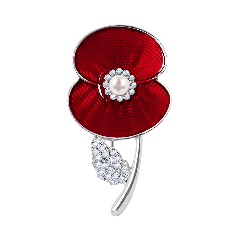 Frauen-Gedenktag-Mohnblumen-Brosche