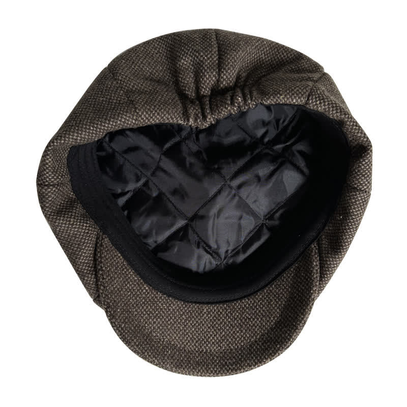 Vintage Auburn Newsboy Barett Achteckige Mütze