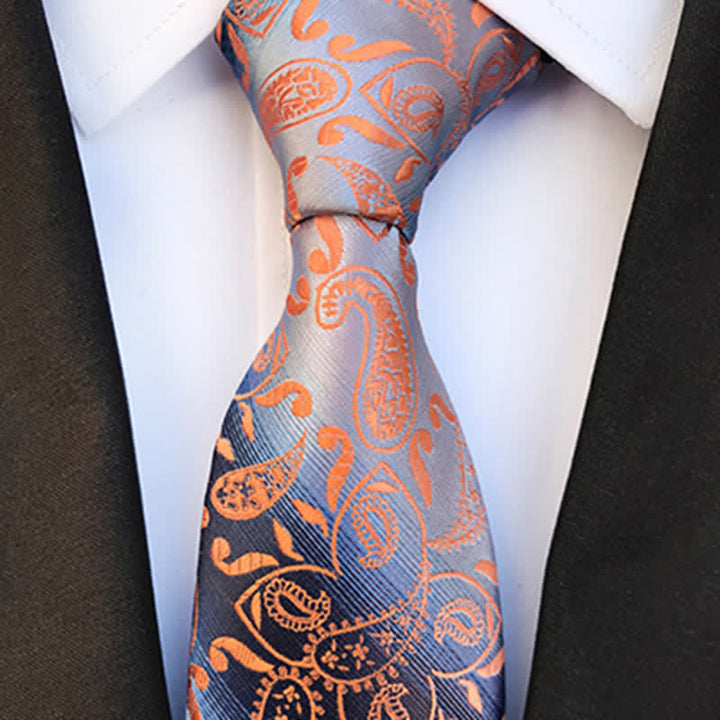 Herren Krawatte mit Paisley-Muster und Farbverlauf