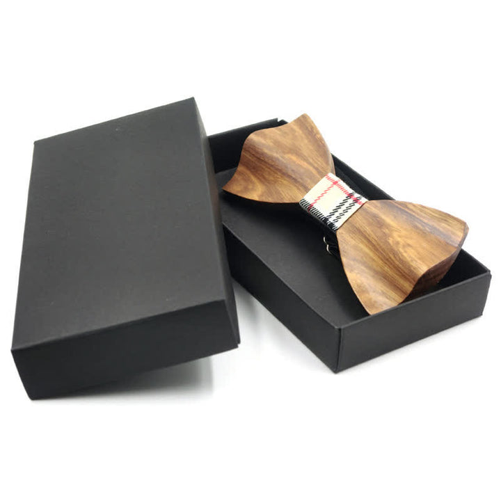 Elegante 3D-gekrümmte Holzfliege für Herren