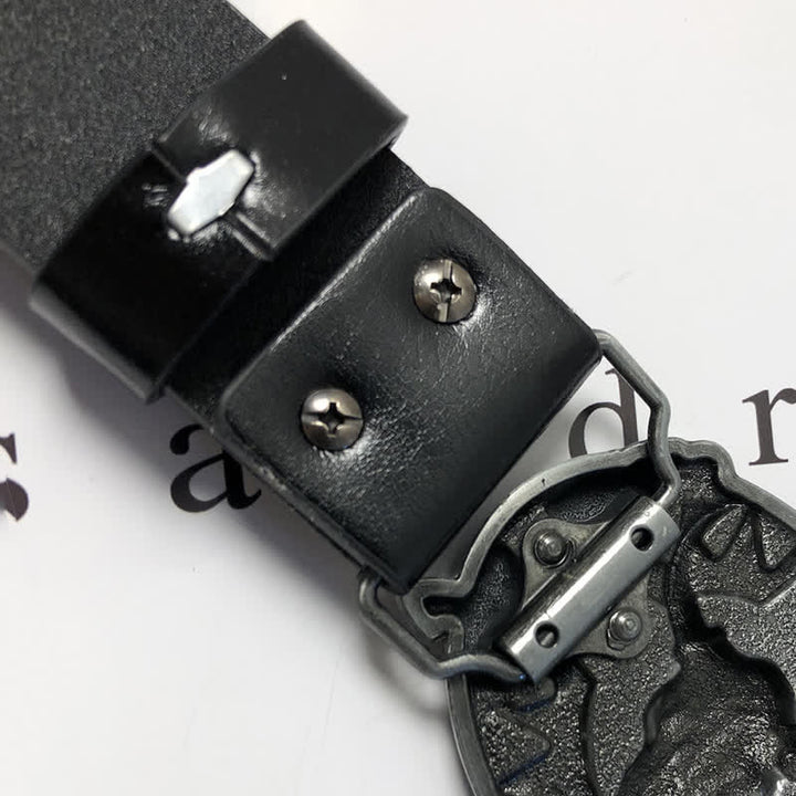 Herren Vintage Bull &amp; Dual Eagles Ledergürtel