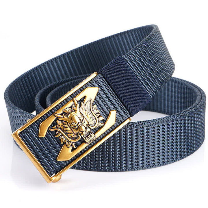 Herren Z Letter Mighty Dragon Nylon Gürtel