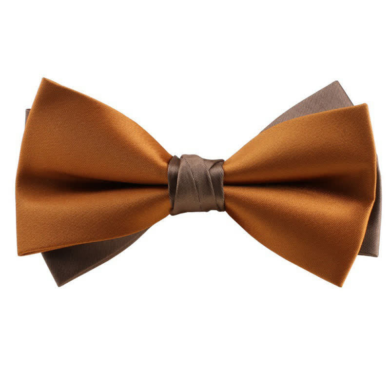 Herren Asymmetrische Zweifarbige Fliege