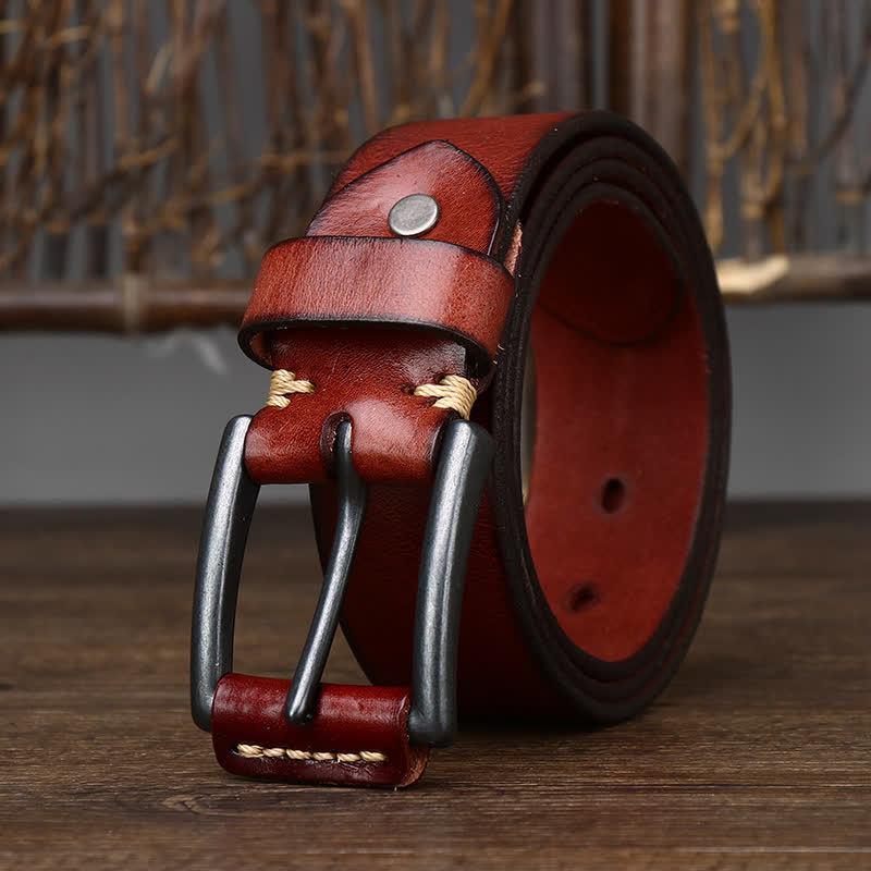 Stilvoller Retro-Cowboy-Ledergürtel für Herren