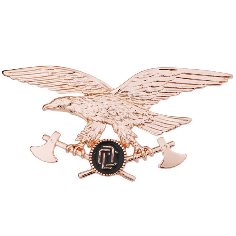 Männer Retro-Adler-Axt-Brosche