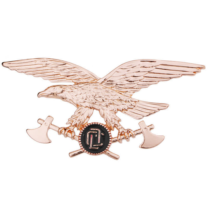 Männer Retro-Adler-Axt-Brosche