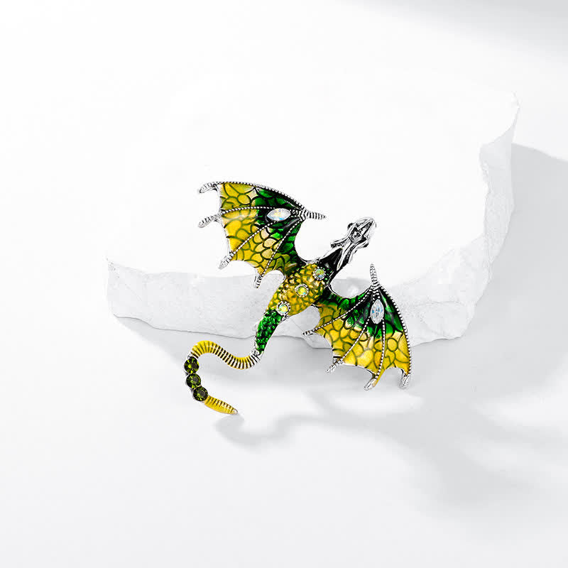 Unisex-Legenden-Fliegender-Drachen-Brosche