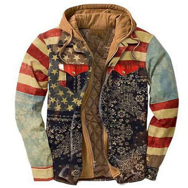 Herren-Stepphemdjacke mit Kapuze und Karomuster - Stil Nr. 5 - 4XL - image 21