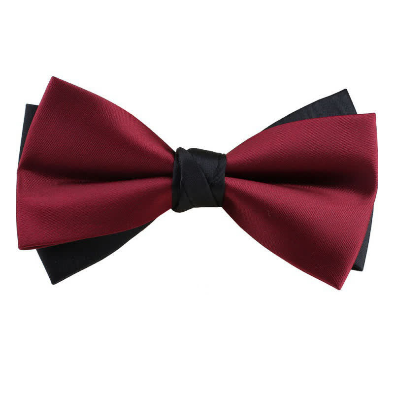 Herren Asymmetrische Zweifarbige Fliege