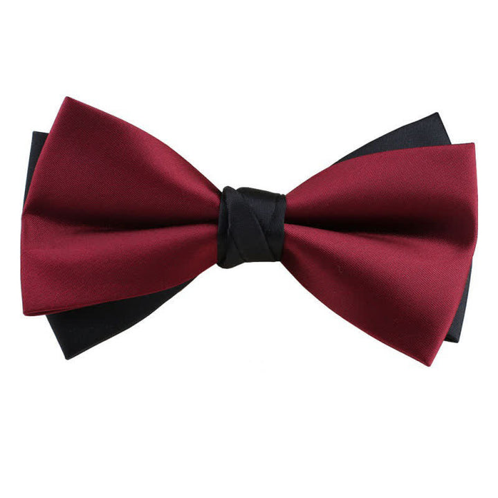 Herren Asymmetrische Zweifarbige Fliege