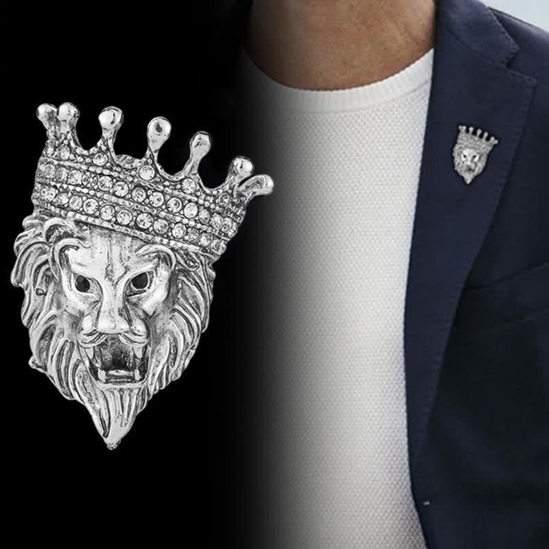 Herren Schicke König Löwen Brosche