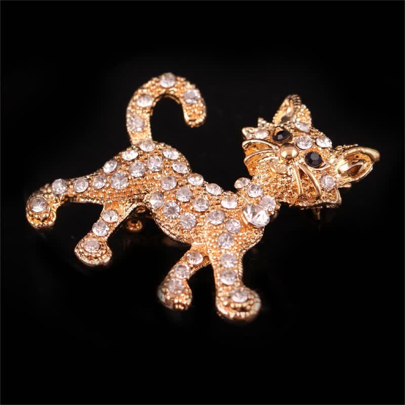 Niedliche Kitty-Katzenbrosche für Frauen