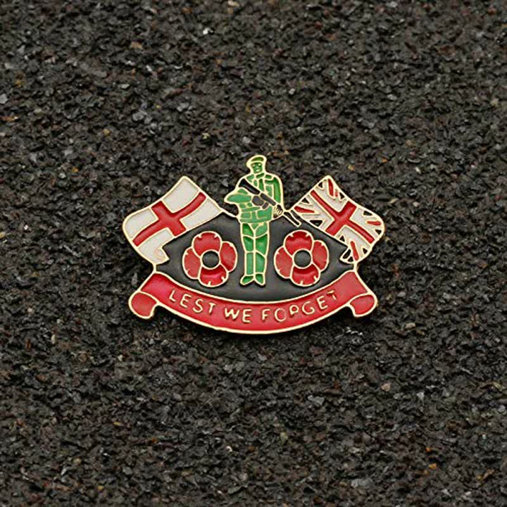 Unisex Lest We Forget Soldat Mohnblume Brosche