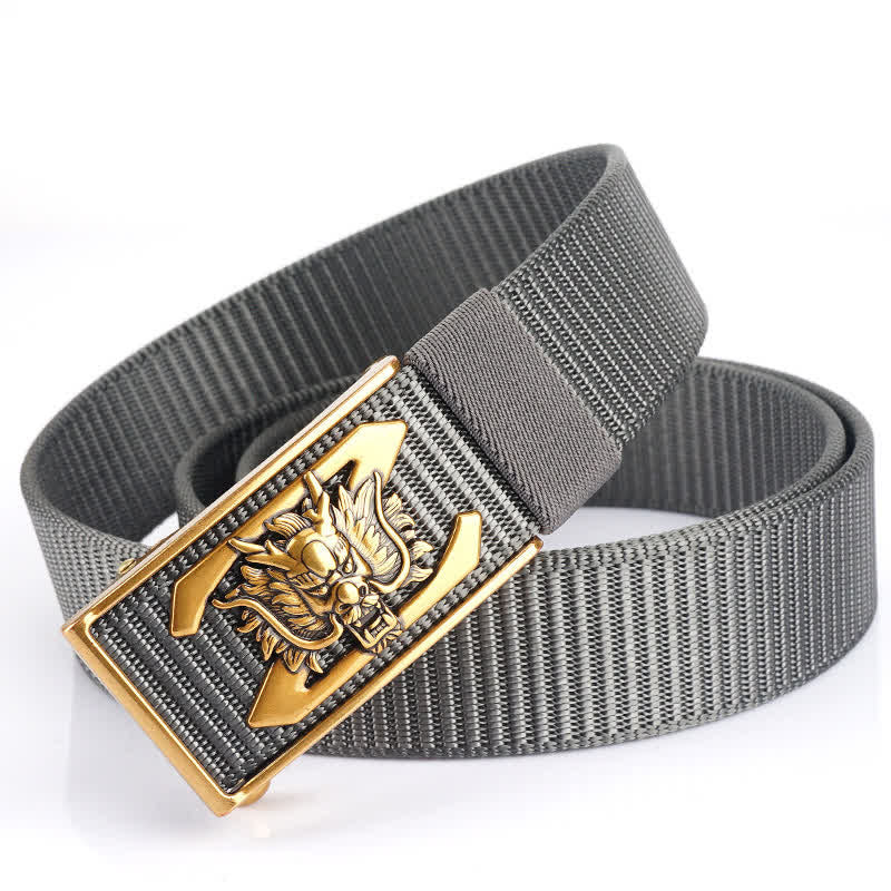Herren Z Letter Mighty Dragon Nylon Gürtel