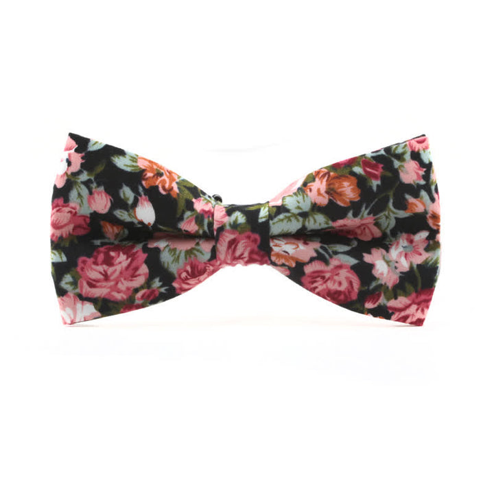 Männerfliege mit Rosenblätternmuster - Schwarz & Rot - image 8
