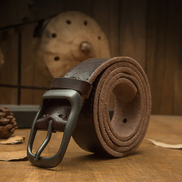 Handgemachter Retro-Hosenledergürtel für Herren