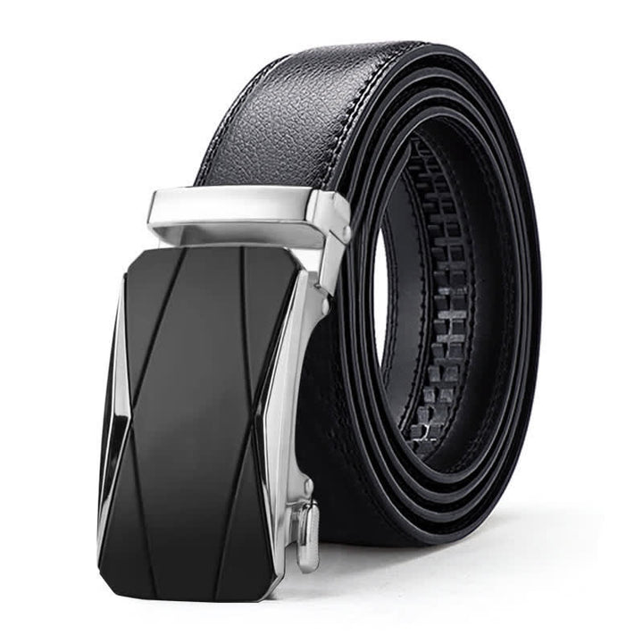 Luxuriöser geprägter automatischer Schnallengürtel für Herren aus Leder - Stil Nr. 5 - Silber - 46 - image 16