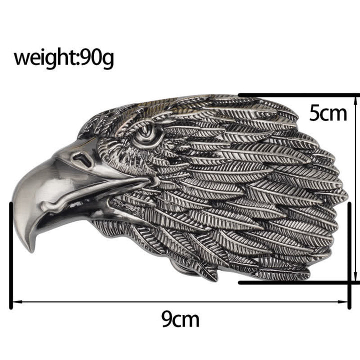 Herrengürtel mit DIY 3D Adlerkopfschnalle aus Leder