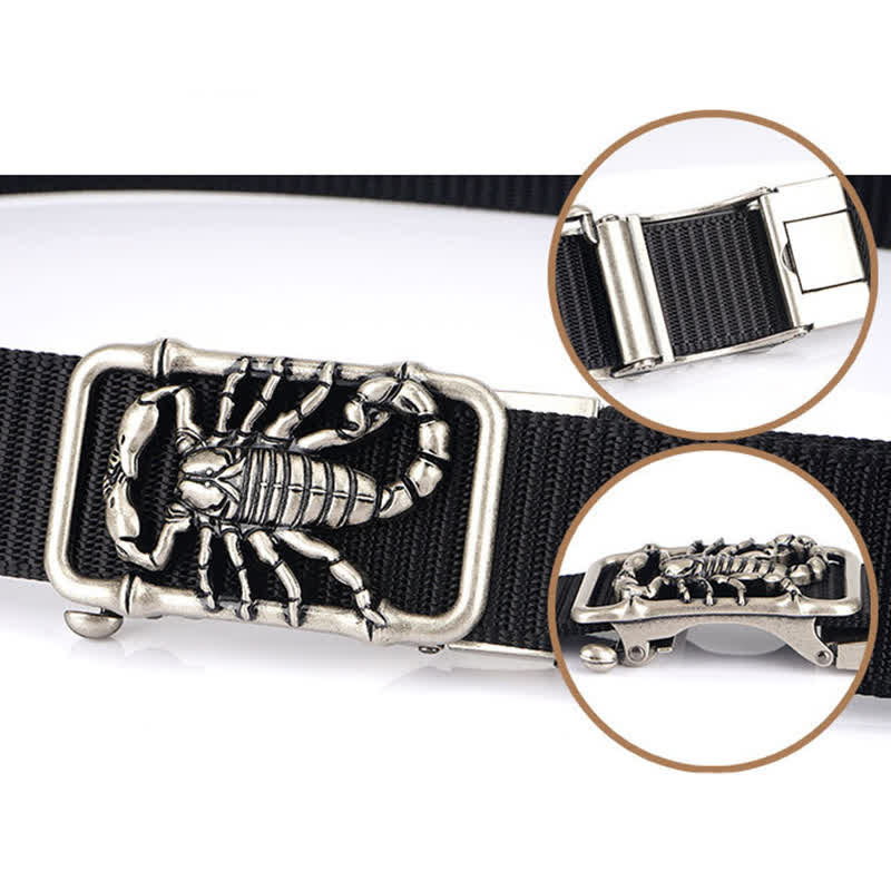 Herren King Scorpion Einfaches Nylon Gürtel
