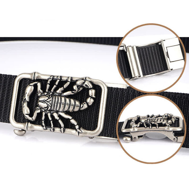 Herren King Scorpion Einfaches Nylon Gürtel