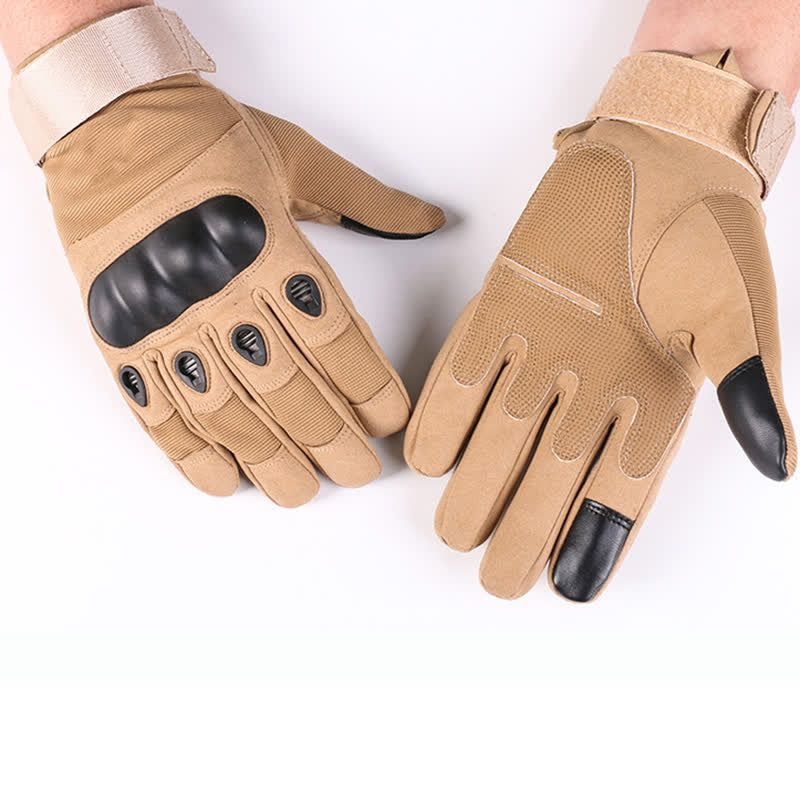 Motorradfahren Verdickte Fleece-gefütterte Taktische Handschuhe
