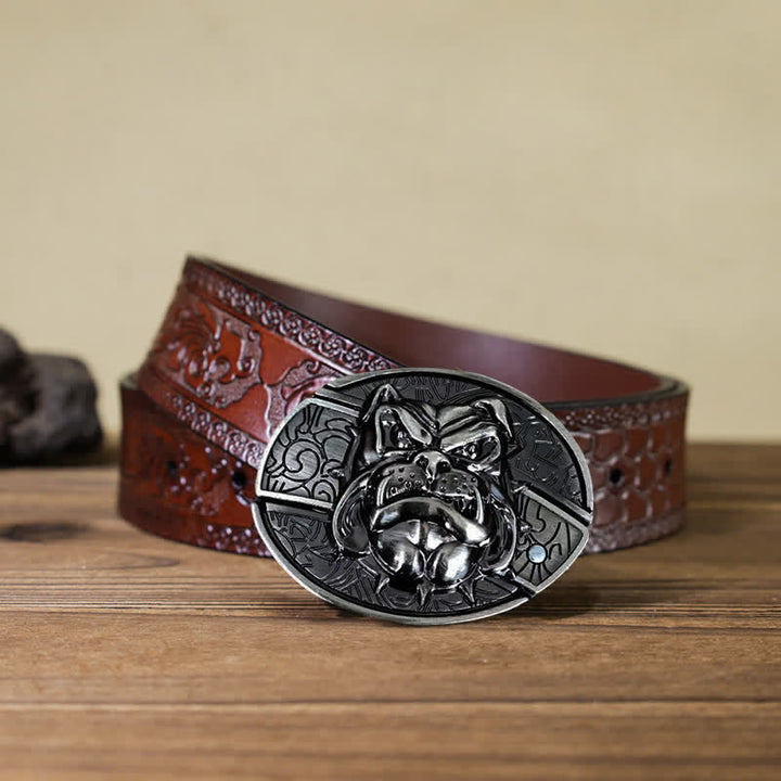 DIY Fierce Dog versteckter Klappmesser-Ledergürtel für Herren