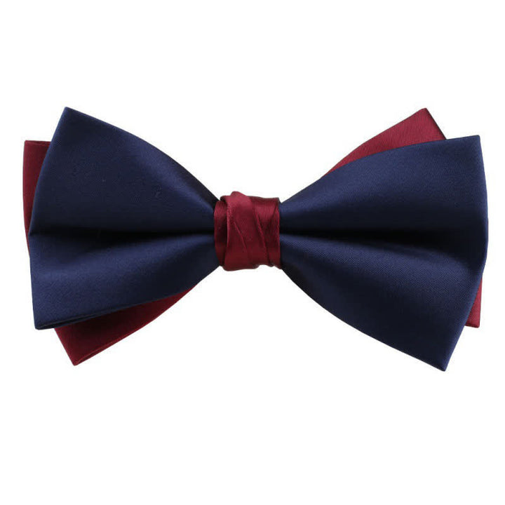 Herren Asymmetrische Zweifarbige Fliege