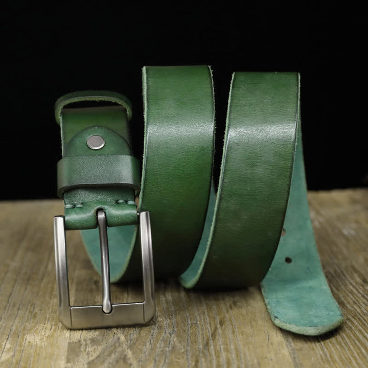 Original personalisierter Ledergürtel für Herren - Armeegrün - 46 - image 9