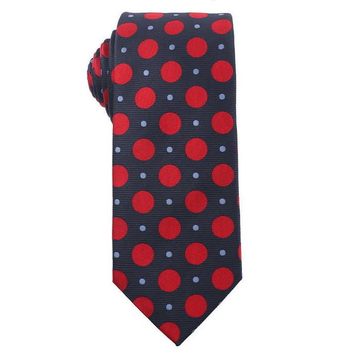 Herrenkrawatte Energetic Red Black Series Gestreift