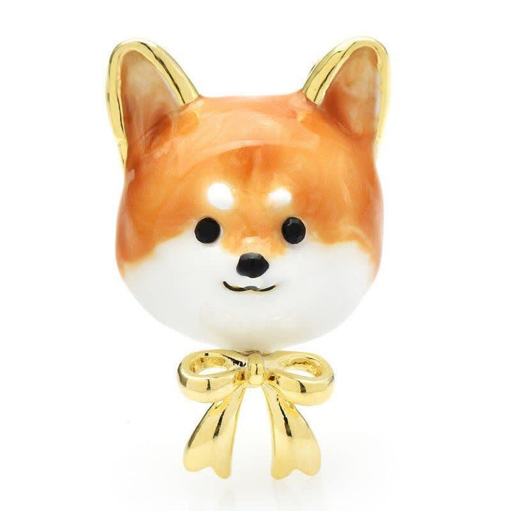 Unisex Süße Shiba Inu Hund Brosche aus Emaille