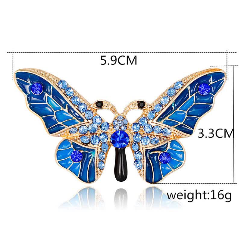 Damen Elegante märchenhafte Schmetterlingsbrosche