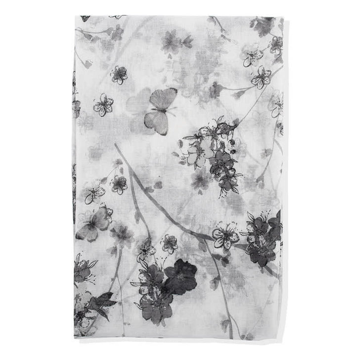 Eleganter, lebhafter Damen-Wickelschal mit Blumenmuster