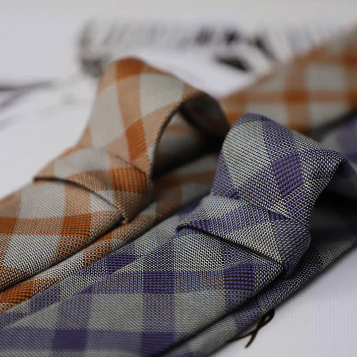 Zweifarbige Krawatte im Preppy-Stil für Herren