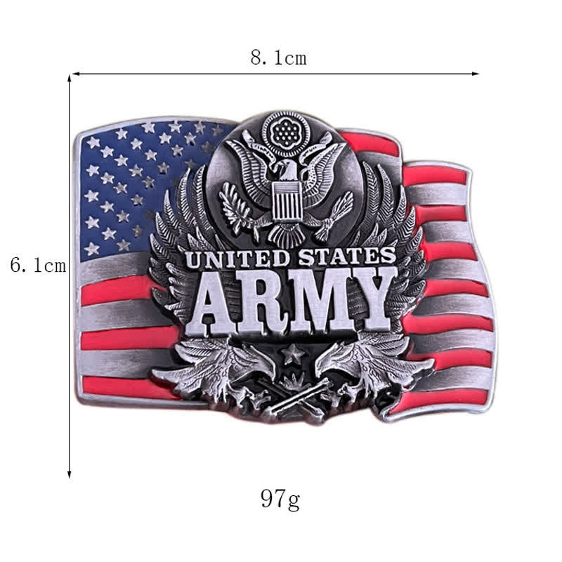 Herren DIY United States Army Schnalle Ledergürtel