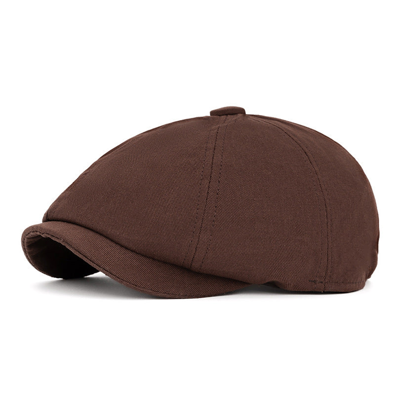 Frühling & Sommer Britische Retro Achteckige Baskenmütze - Kaffee - Einstellbar (22 1/2"-24") - image 15