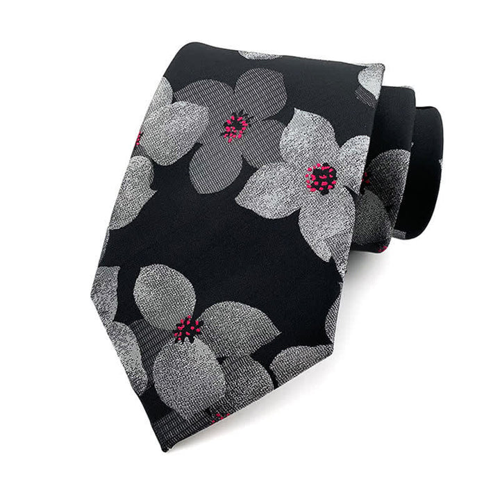 Elegante große Blütenkrawatte für Herren