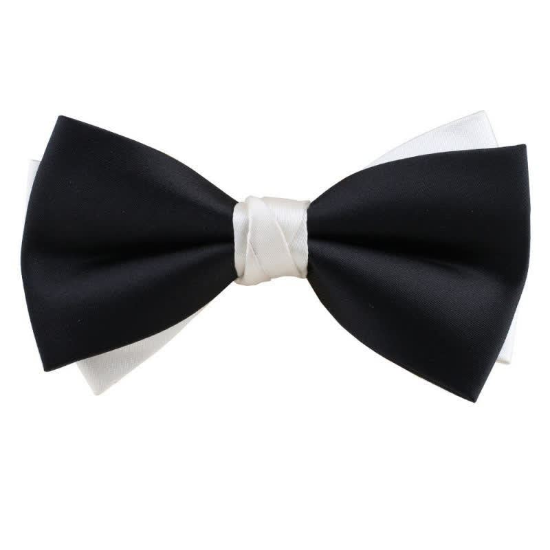 Herren Asymmetrische Zweifarbige Fliege