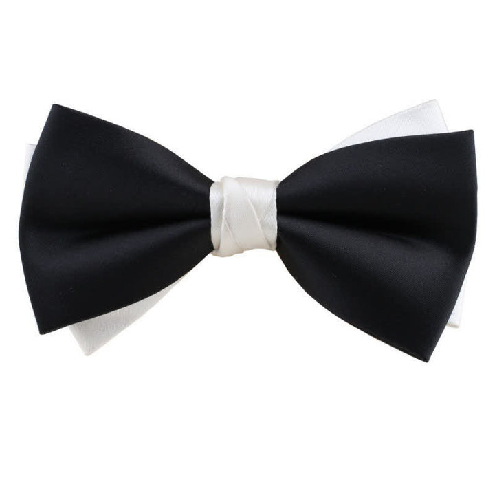Herren Asymmetrische Zweifarbige Fliege