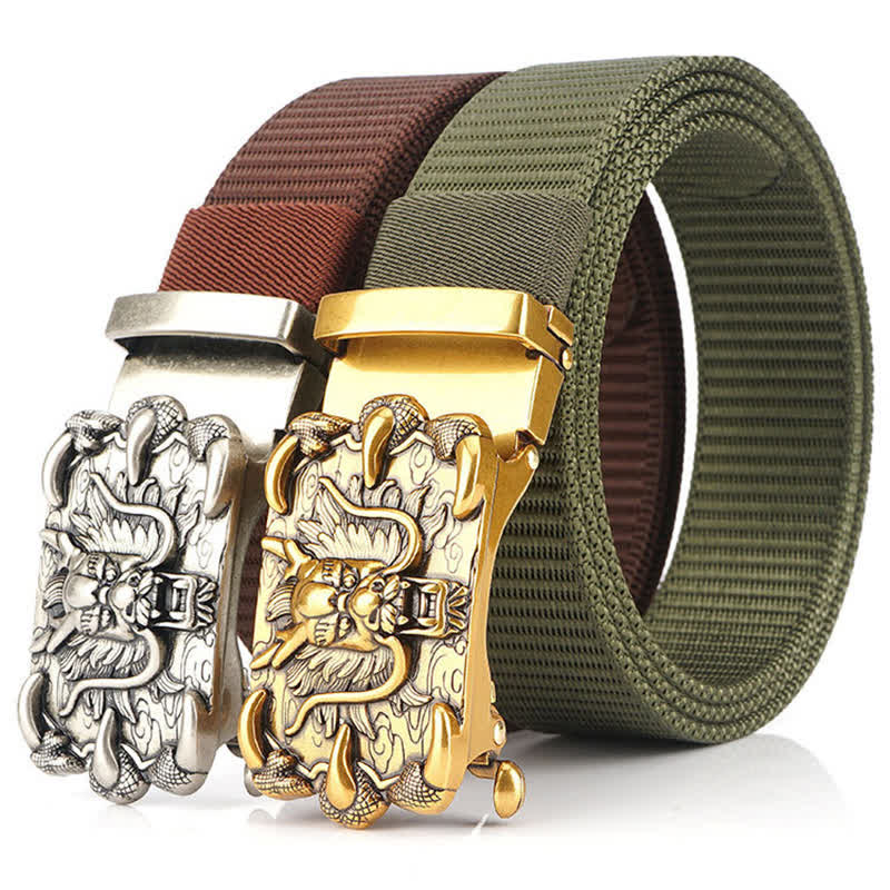 Herren Freizeit Nylon Gürtel mit Drachen Dekor
