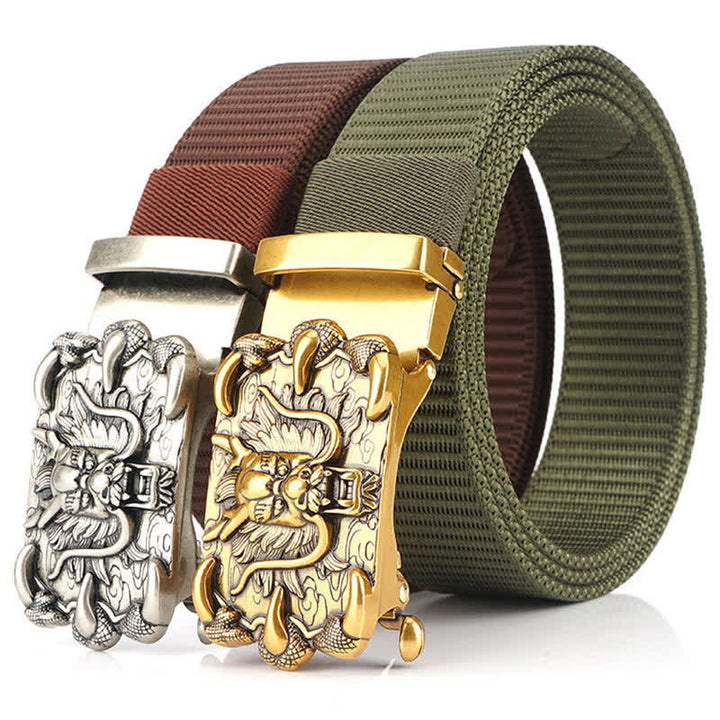 Herren Freizeit Nylon Gürtel mit Drachen Dekor