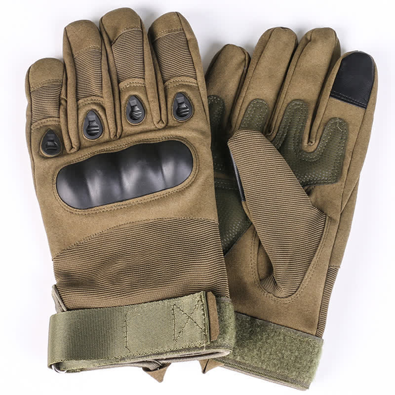 Motorradfahren Verdickte Fleece-gefütterte Taktische Handschuhe