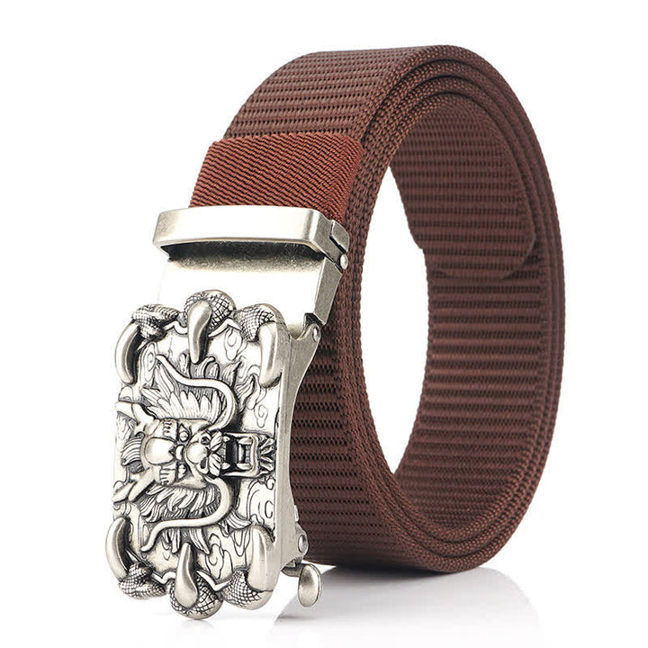 Herren Freizeit Nylon Gürtel mit Drachen Dekor