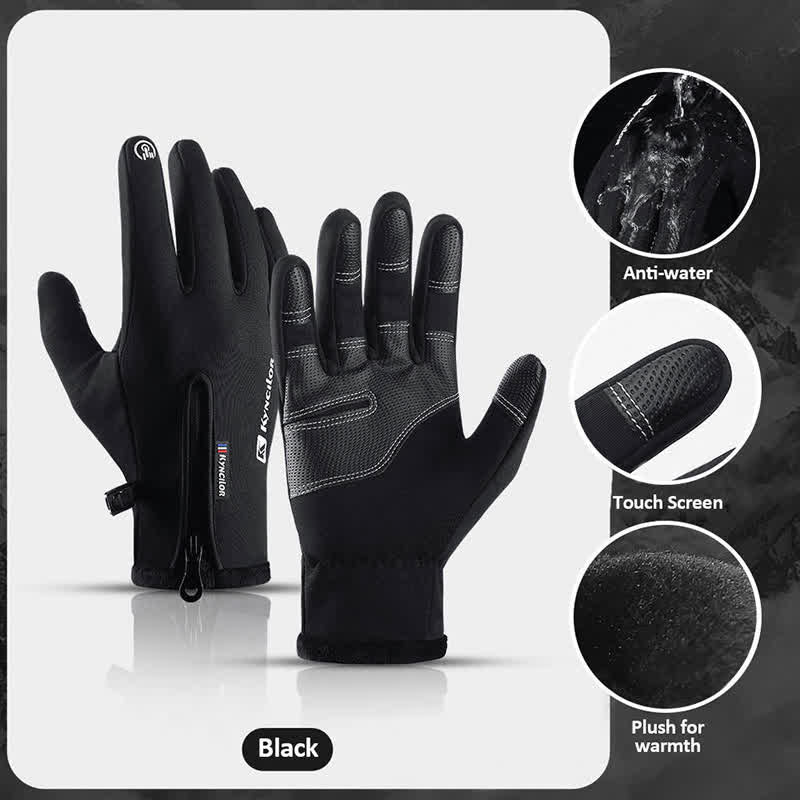 Outdoor-Radsport-wasserdichte-Reißverschluss-Taktische-Handschuhe