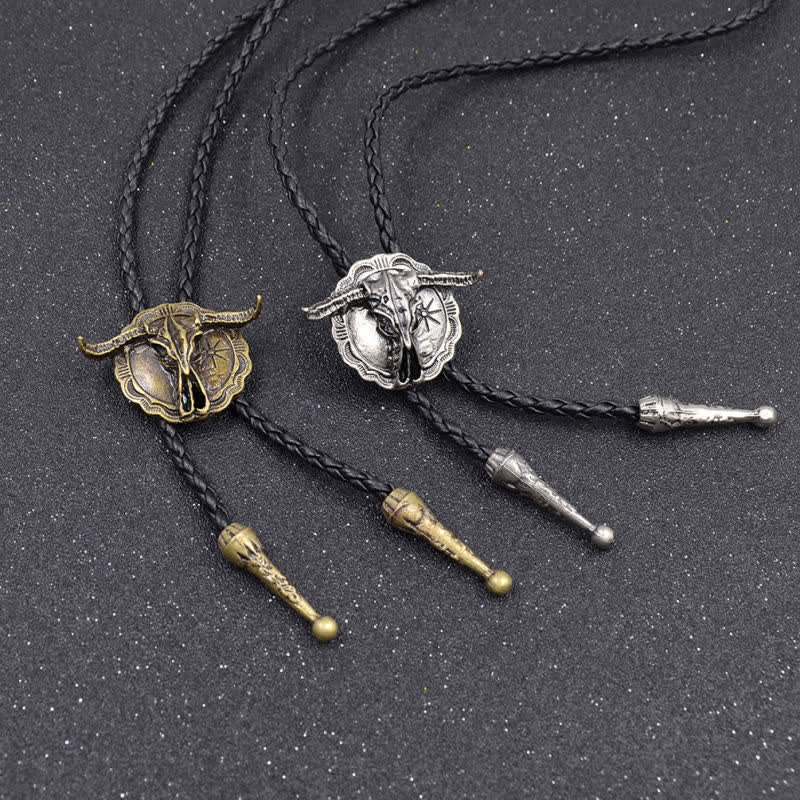 Western Rodeo Stierkopf Bolo-Tie