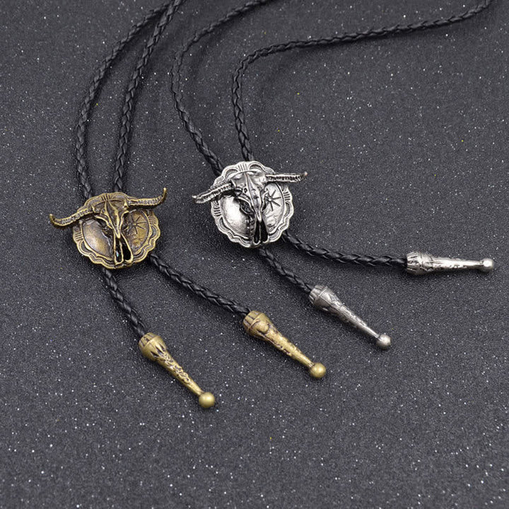 Western Rodeo Stierkopf Bolo-Tie