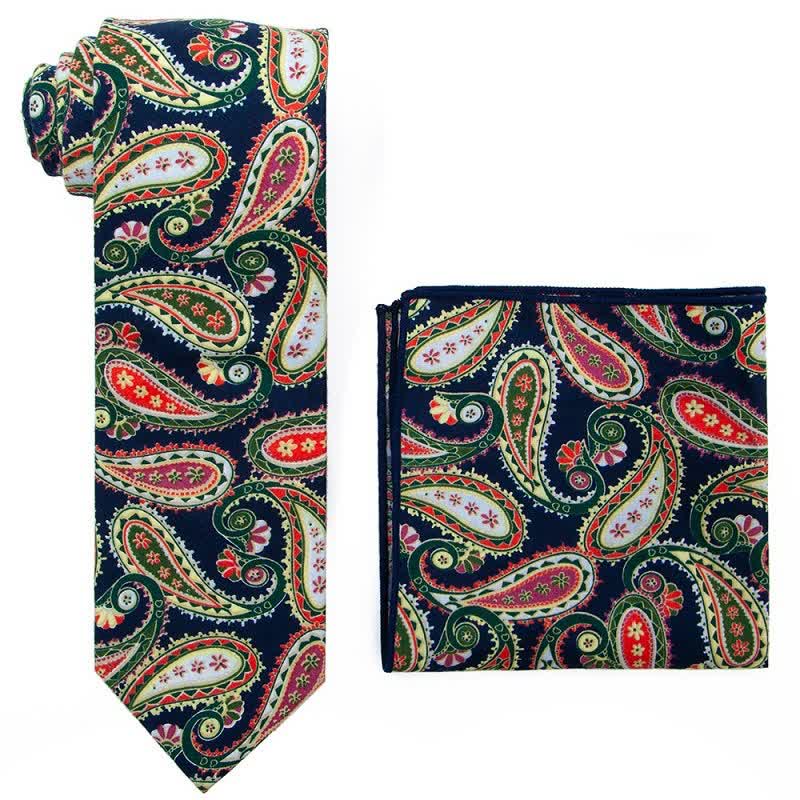 2er Set Exotische Paisley-Krawatten für Herren